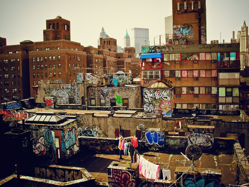 Chinatown Rooftop Graffiti - New York City-XL